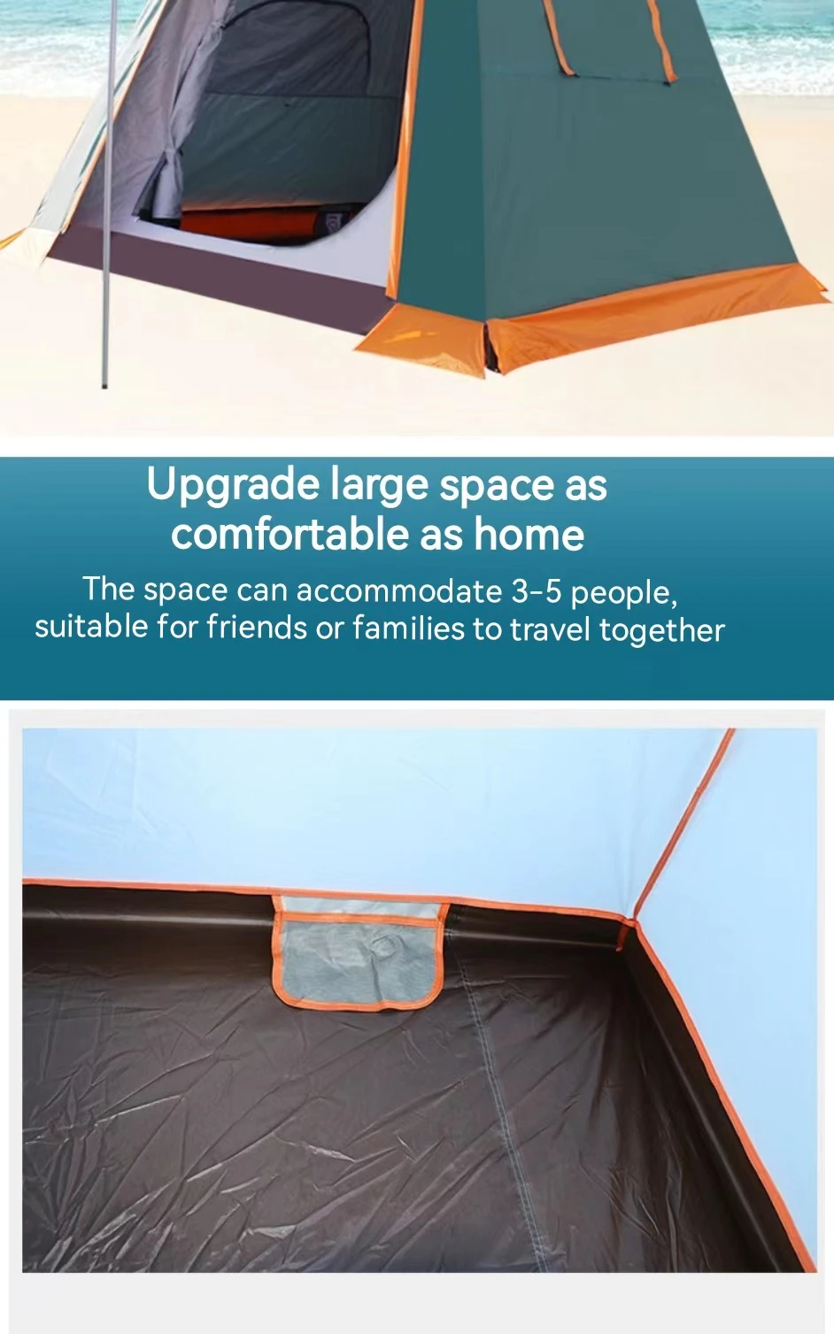 Cheap Goat Tents Outdoor Hydraulic Automatic 4 6 Air defense Rainstorm Double Camping Tent Camping Is Prevented Bask In Tents   